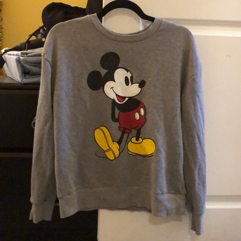Grey Mickey Mouse Crew Neck!!!